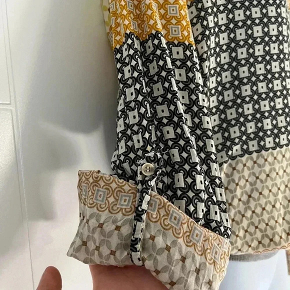 Mavi/ Button up blouse/ Grey elasticized waistband/ Size US S - Picture 7 of 15